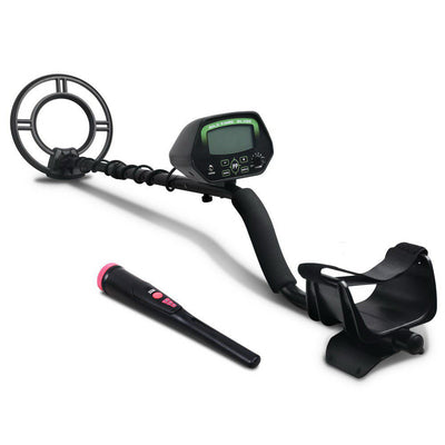 metal detector black with pin pointer 220mm