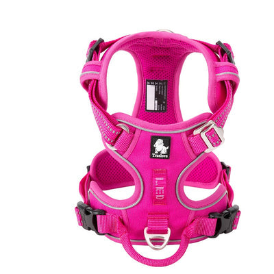 pink dog harness 