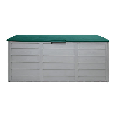 Gardeon Outdoor Storage Box 290L Lockable Organiser Garden Deck Shed Tool Green