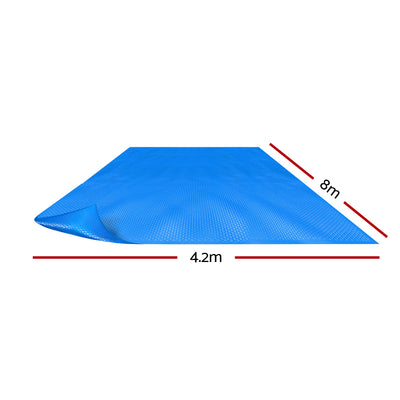 Aquabuddy Pool Cover 500 Micron 8x4.2m Swimming Pool Solar Blanket Blue