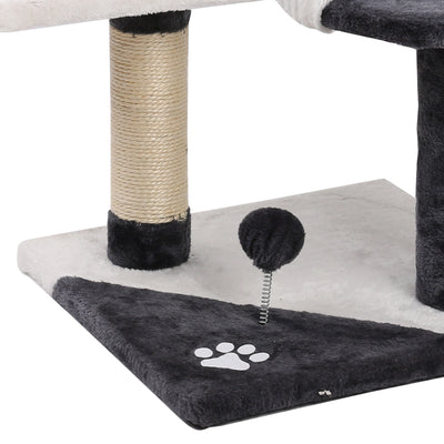 i.Pet Cat Tree 112cm Tower Scratching Post Scratcher Wood Condo House Furniture