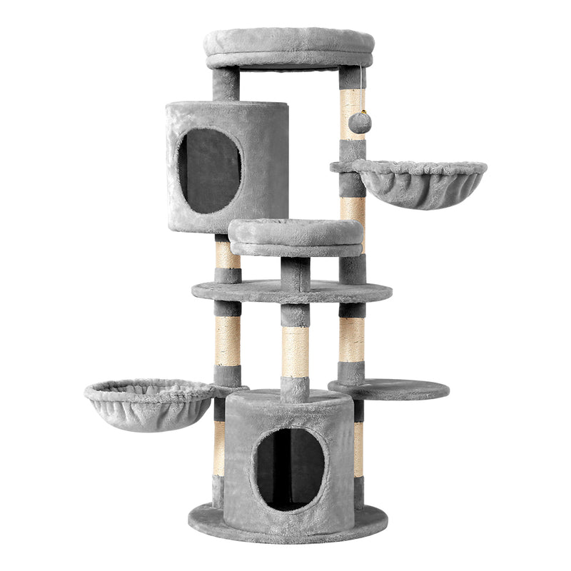 i.Pet Cat Tree 123cm Tower Scratching Post Scratcher Wood Condo House Bed Toys