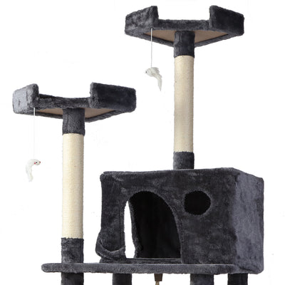 i.Pet Cat Tree 184cm Tower Scratching Post Scratcher Wood Trees Condo Bed House