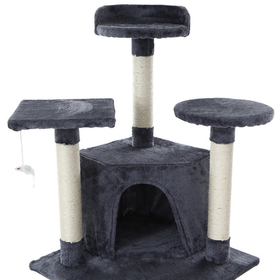 i.Pet Cat Tree 203cm Tower Scratching Post Scratcher Condo Trees House Bed Grey