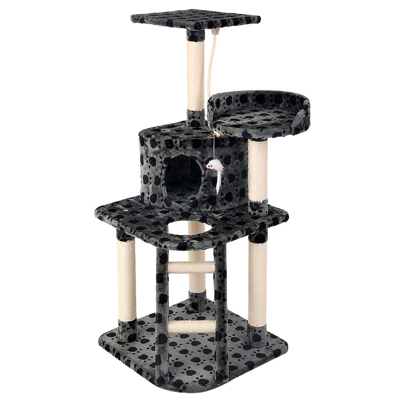 i.Pet Cat Tree 120cm Tower Scratching Post Scratcher Trees Bed Wood Condo Toys Bed