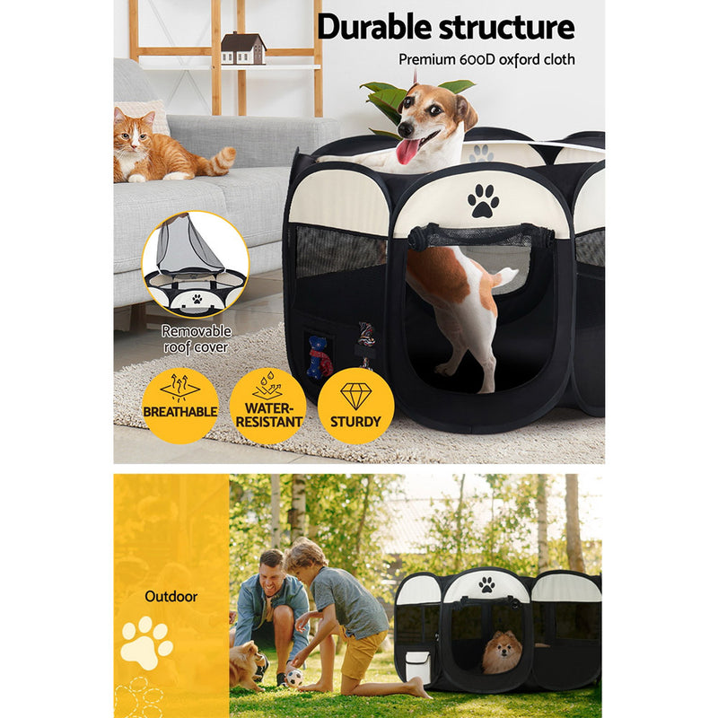 i.Pet Dog Playpen Tent Pet Crate Fence XL Enclosure