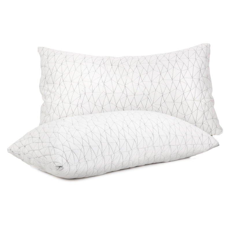 Giselle Bedding Memory Foam Pillow King Size Twin Pack