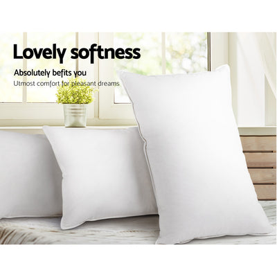 Giselle Bedding 4 Pack Bed Pillow Family Hotel 48X73CM