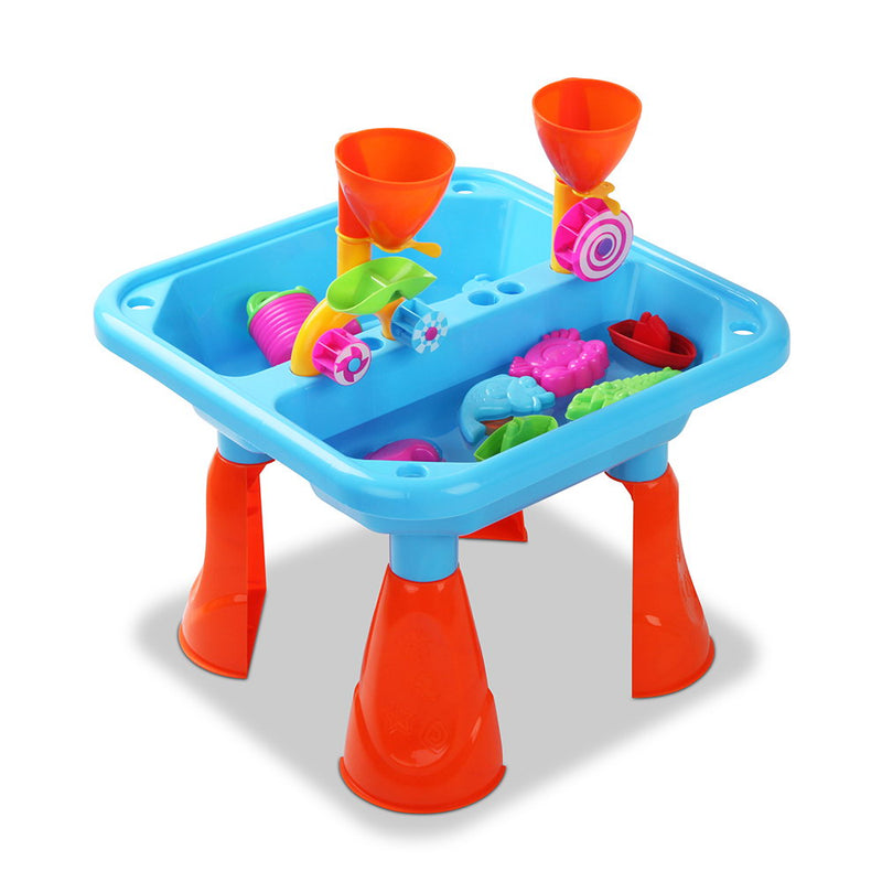 Keezi Kids Sandpit Pretend Play Sets Beach Toys Outdoor Sand Water Table Set