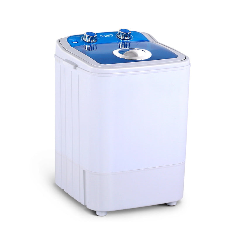 Devanti Portable Washing Machine 4.6KG Blue