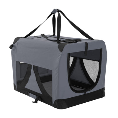 dog pet carrier grey 