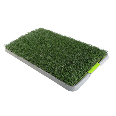 pet dog puppy potty tray training grass mat 