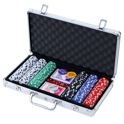 poker chip set 300pcs gambling Texas hold 