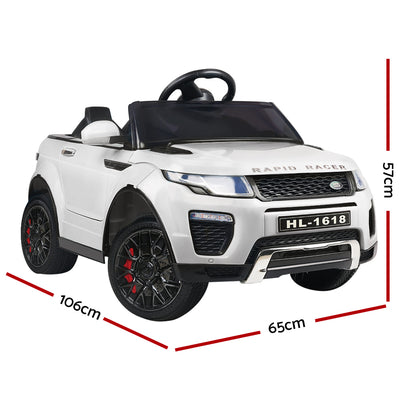 Rigo Kids Electric Ride On Car Range Rover-inspired Toy Cars Remote 12V White