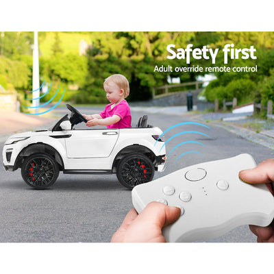 Rigo Kids Electric Ride On Car Range Rover-inspired Toy Cars Remote 12V White