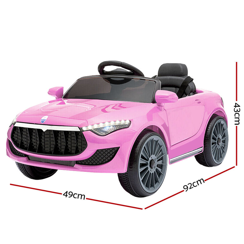 Rigo Kids Electric Ride On Car Maserati-inspried Toy Cars Remote 12V Pink