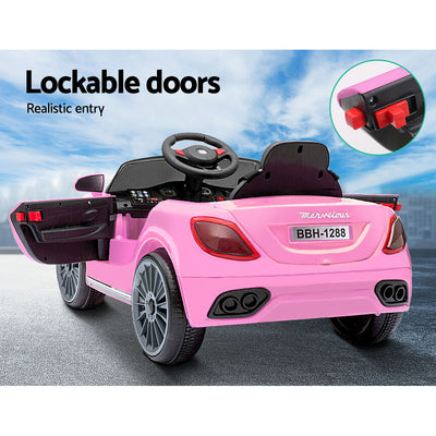 Rigo Kids Electric Ride On Car Maserati-inspried Toy Cars Remote 12V Pink