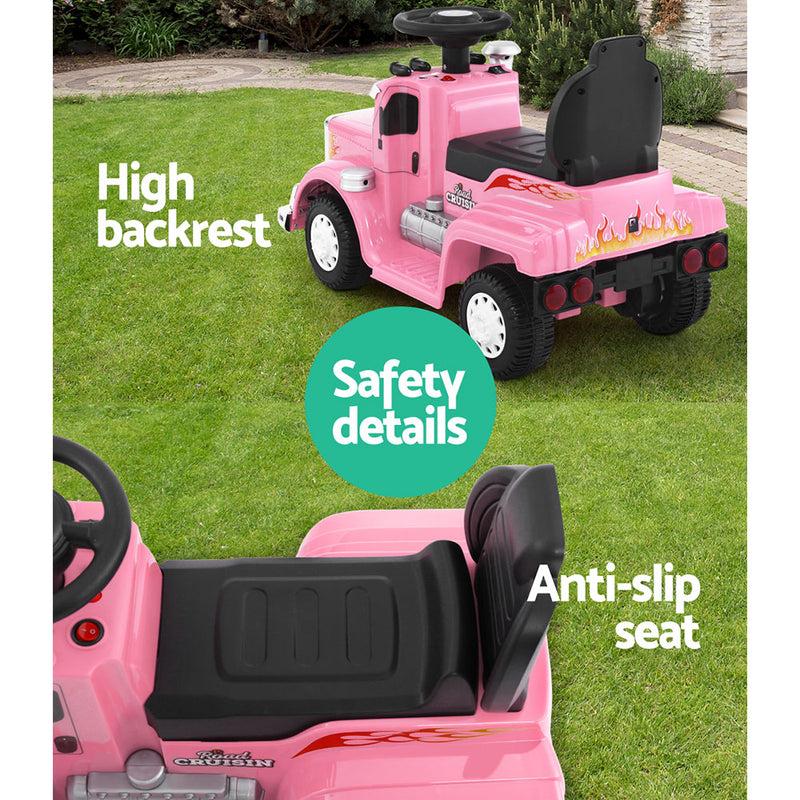 Rigo Kids Electric Ride On Car Truck Motorcycle Motorbike Toy Cars 6V Pink