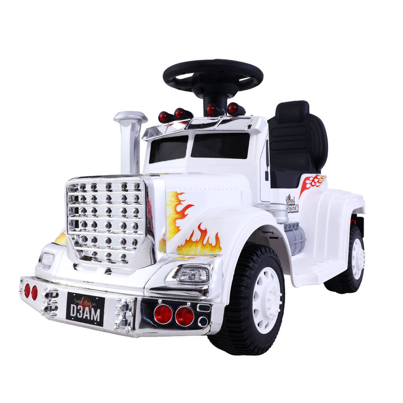 Kids Ride on Truck White 