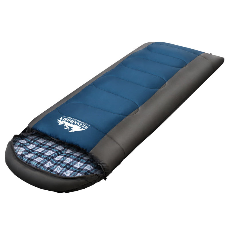 Weisshorn Sleeping Bag Single Thermal Camping Hiking Tent Blue -20�C