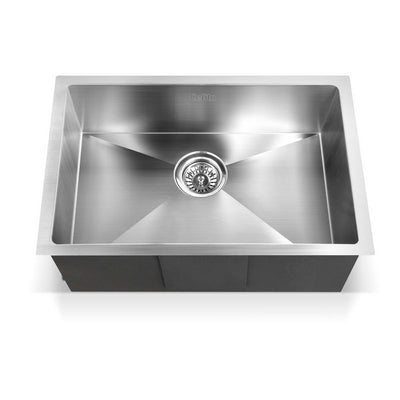 Cefito Kitchen Sink 60X45CM Stainless Steel Basin Single Bowl Laundry Silver