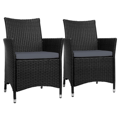 outdoor wicker black patio chairs 