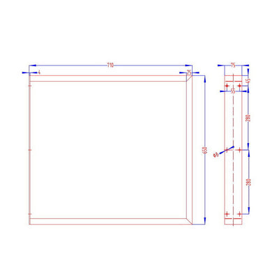 Artiss Metal Table Legs DIY Rectangular 71X65CM Set of 2