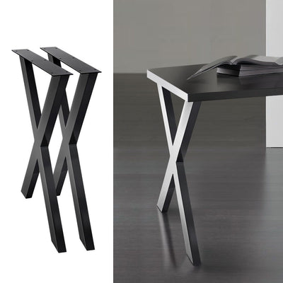 Artiss Metal Table Legs DIY X-shaped 71X60CM Set of 2