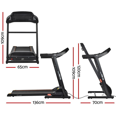 Everfit Treadmill Electric Home Gym Fitness Excercise Machine Foldable 400mm