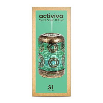 Activiva 100ml Metal Essential Oil and Aroma Diffuser-Vintage Gold