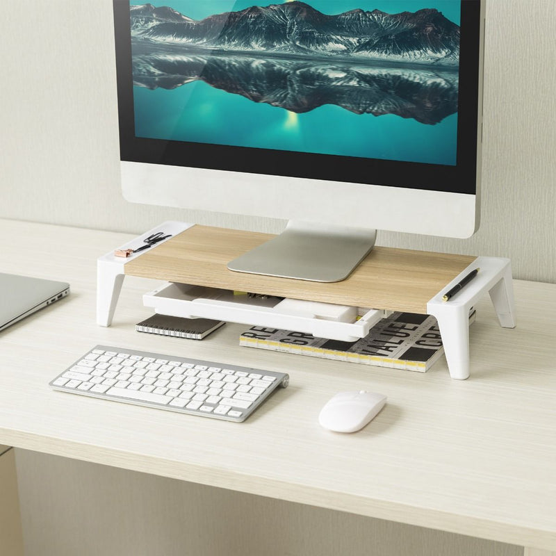 Activiva Monitor Stand Riser with Storage Drawer