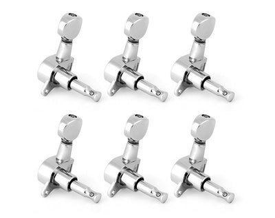 Tuning Pegs Machine Heads for Electric Guitars 6-in-Line Chrome 6pc K805