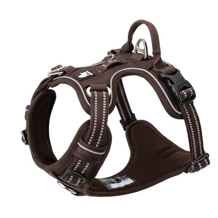 No Pull Harness Brown XL