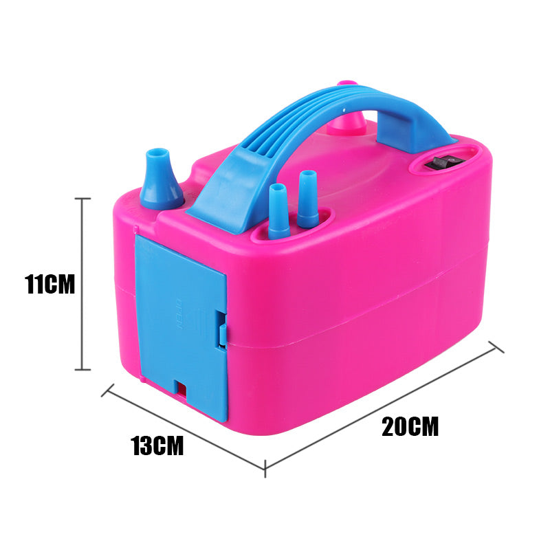 Portable Electric Balloon Air Pump+ 80PCS Balloons Inflator 600W Power 2 Nozzles