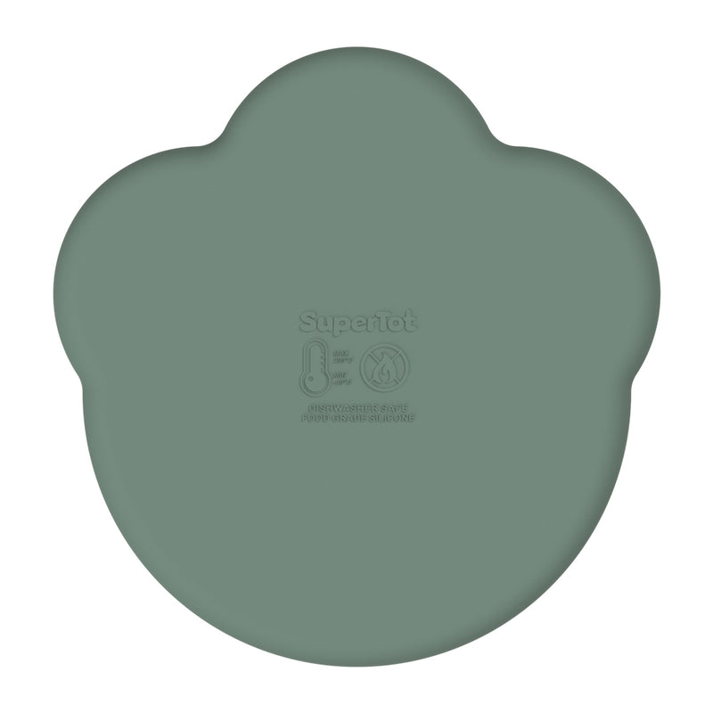 Remi Silicone Divider Plate - Olive Green