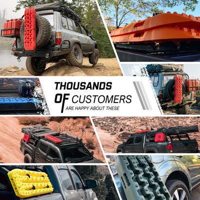 X-BULL Recovery tracks kit Boards Sand Mud Trucks 6pcs strap mounting 4x4 Sand Snow Car green GEN3.0