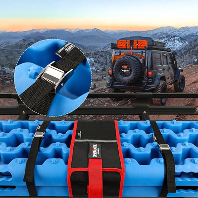 X-BULL Recovery tracks kit Board Traction Sand trucks strap mounting 4x4 Sand Snow Car Blue 6pcs