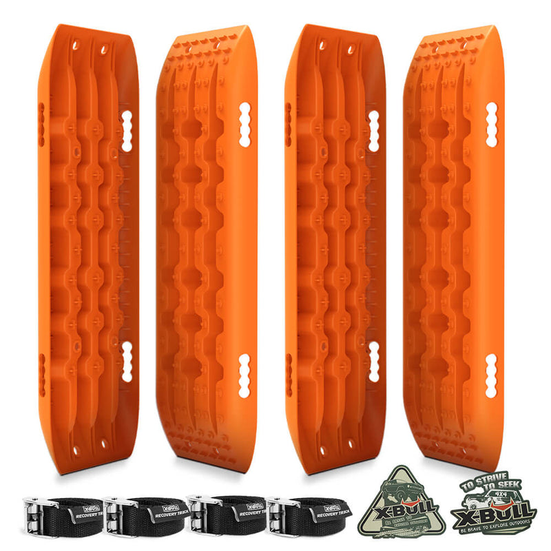 X-BULL Recovery Tracks Sand Track Mud Snow 10T 2 Pairs 4PC 4WD 4X4 Gen 2.0 Orange