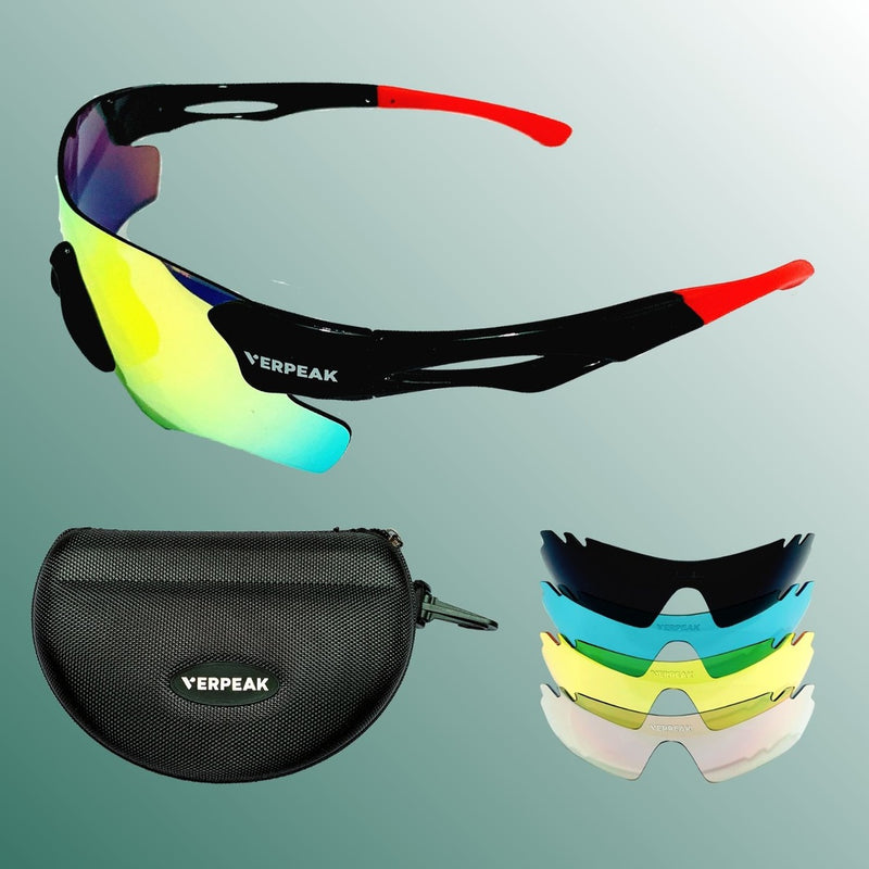 Verpeak Sport Sunglasses Black frame