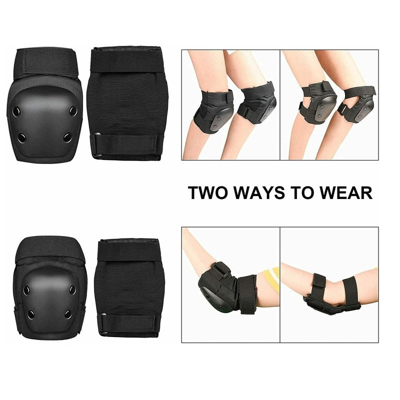 Scooter Protective Gear with Knee Elbow Pads Wrist Guards Helmet for Kids/Teens/Adult Medium