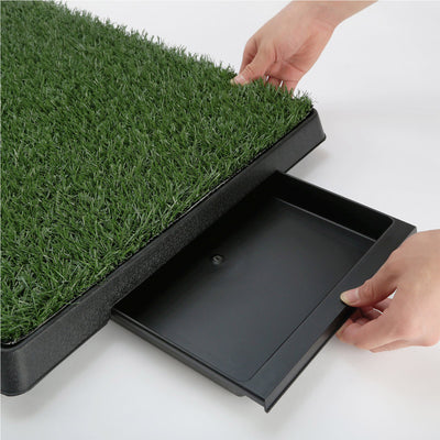 Pet Dog Potty Tray Training Toilet + 1 Grass Mat 63cm x 50cm