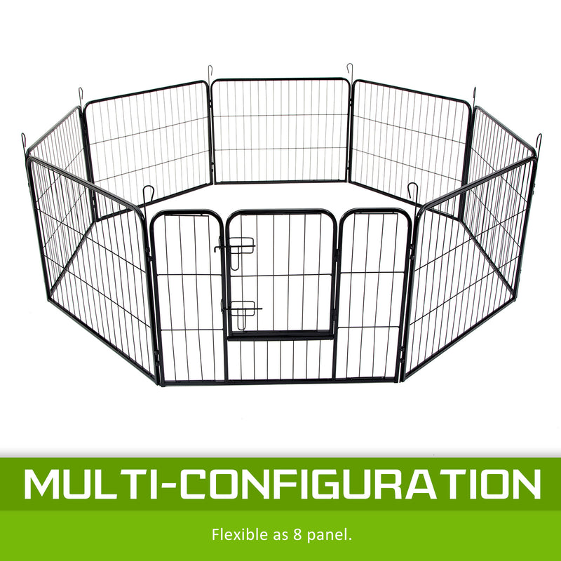 Paw Mate Pet Playpen Heavy Duty 32in 8 Panel Foldable Dog Exercise Enclosure Fence Cage