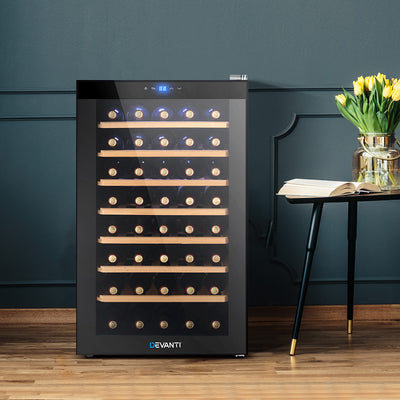 Devanti Wine Cooler Fridge 51 Bottles