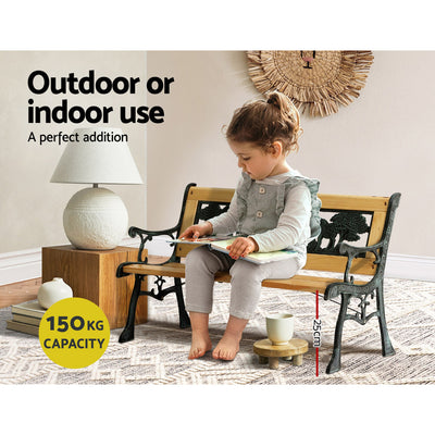 Gardeon Outdoor Children Garden Bench Kids Furniture Wood Park Lounge Seat