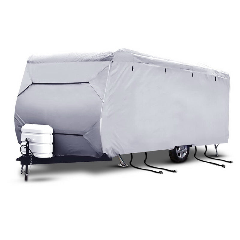 14-16ft caravan cover grey 