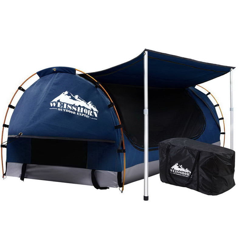 double canvas swag camping tent 