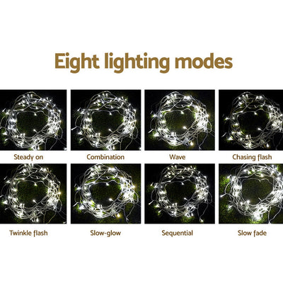 Jingle Jollys 6X3M Christmas Lights Curtain Light Cool White 600 LED