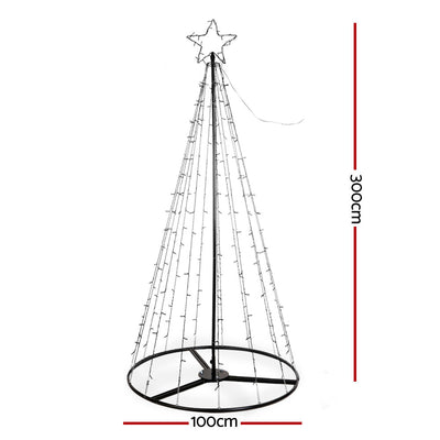 Jingle Jollys Christmas Tree 3M 330 LED Xmas Trees With Lights Warm White