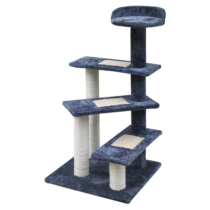 cat scratching post grey